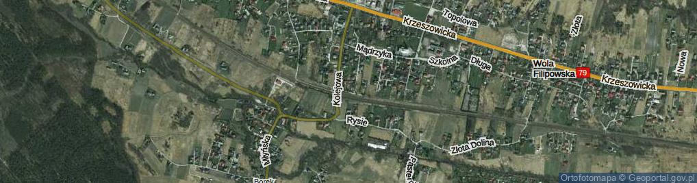 Zdjęcie satelitarne Różana ul.